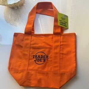 Trader Joe's Orange Tote Bag